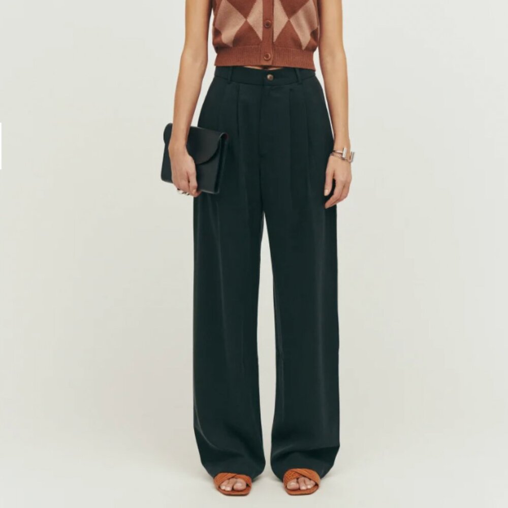 Reformation Black Mason Pant